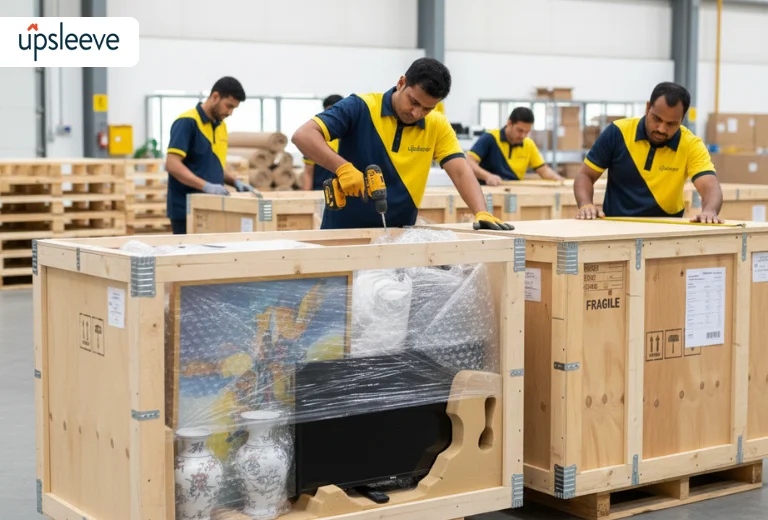 international relocation services UAE crating wooden crates fragile items