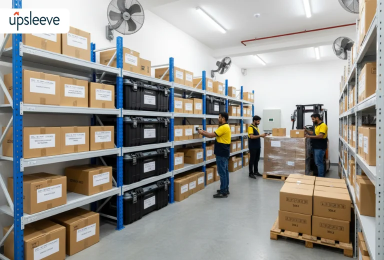 industrial equipment storage services with climate controlled warehouse and secure holding
