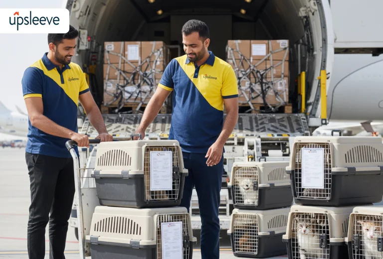 cargo pet relocation services UAE with ventilated crates and airline coordination