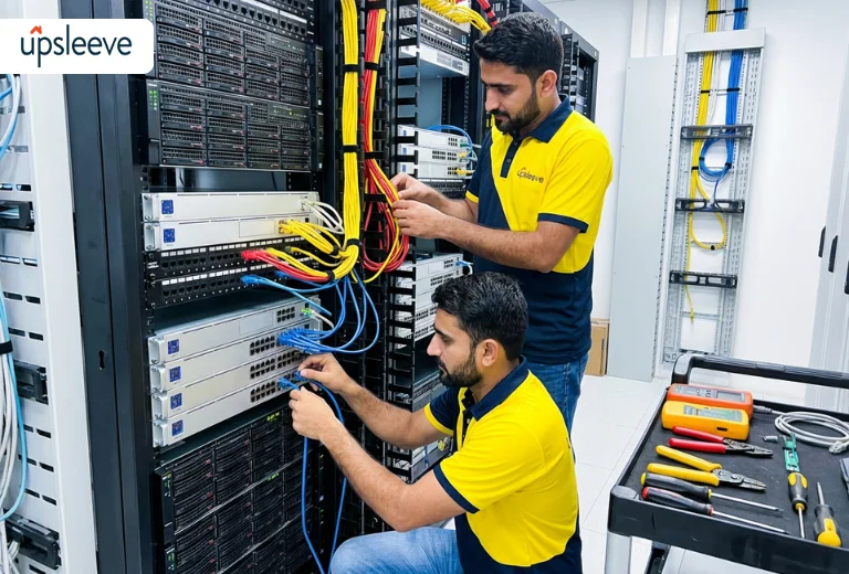 IT equipment relocation services UAE network setup cabling installation