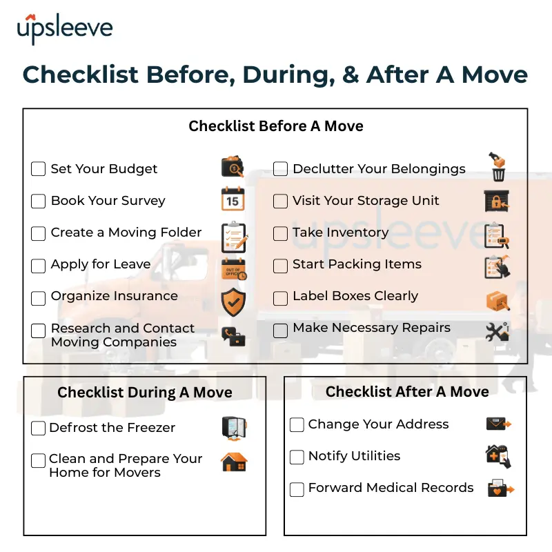 comprehensive moving checklist