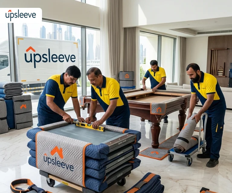 pool table moving UAE safe relocation dismantling reassembly