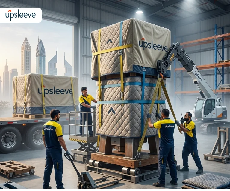oversized item moving UAE heavy equipment furniture relocation
