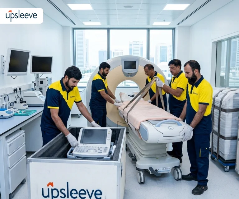 medical equipment transport UAE hospital device relocation
