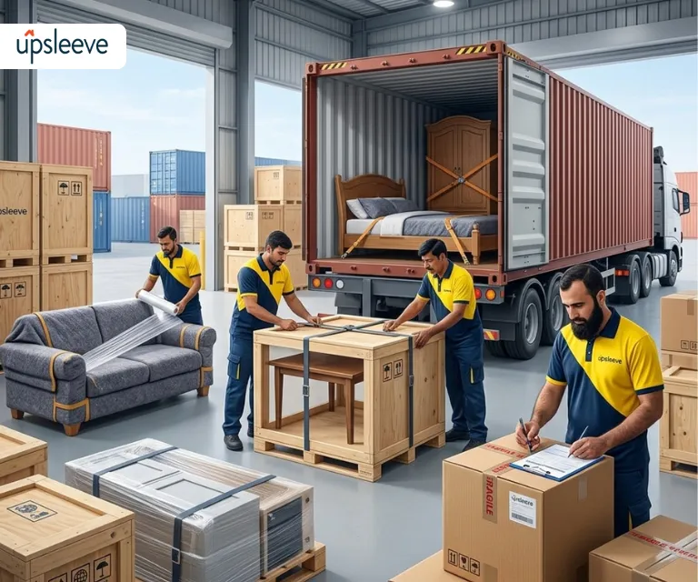 international furniture moving services with packing shipping and customs handling