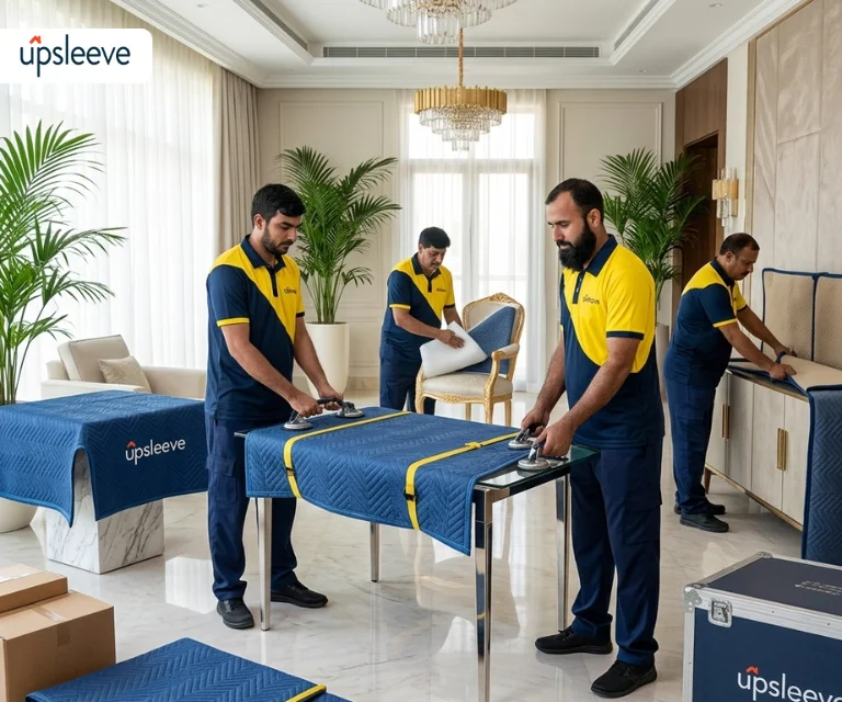 luxury furniture moving UAE high value furniture relocation