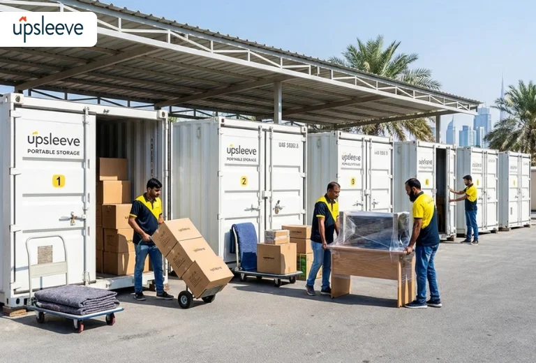 portable container storage UAE for business equipment and on site storage solutions