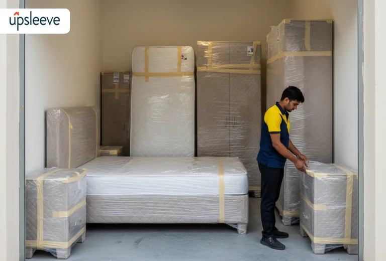 furniture storage UAE during renovation with dust protection and safe handling