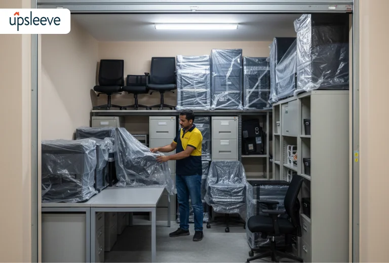 office furniture storage UAE for desks chairs workstations and cabinets